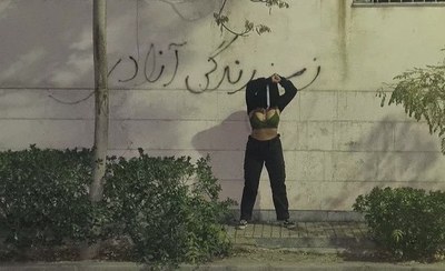 Woman Life Freedom Graffiti