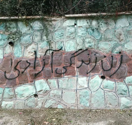 Woman Life Freedom Graffiti